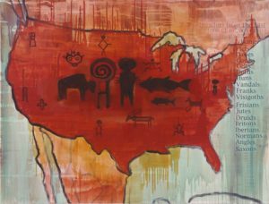 12. The Browning of America 2000, oil on canvas, 36 x 48