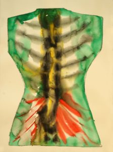 13. Silence Series 2004, watercolor on paper, 30 x 22