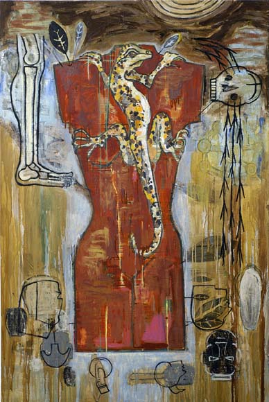 3. Reverence 2004, oil on canvas 72 x 48