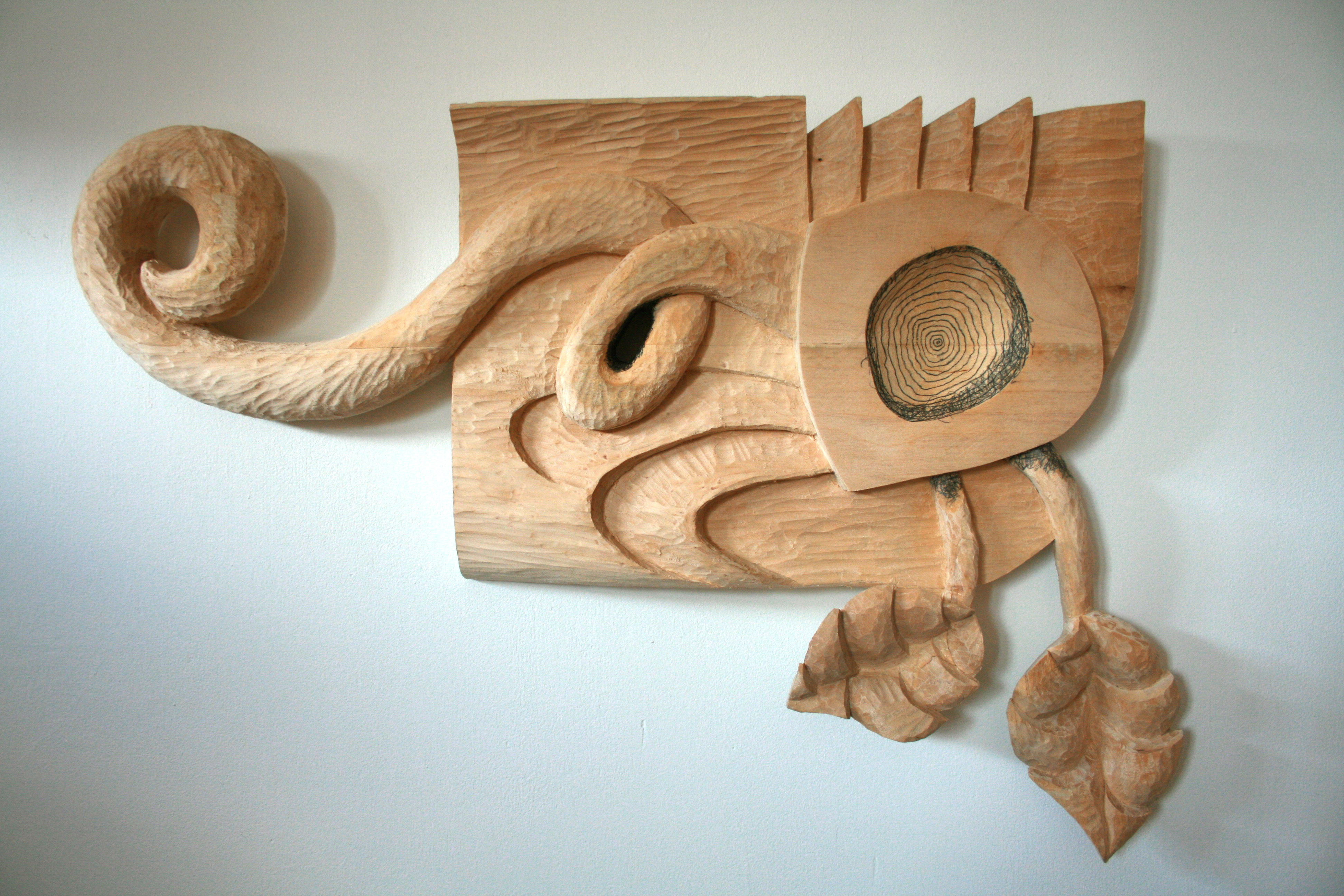 Odalisque 18x28x3in wood, graphite